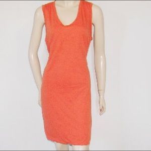 3.1 Phillip lim Orange Low Ruffle Back Dress Small